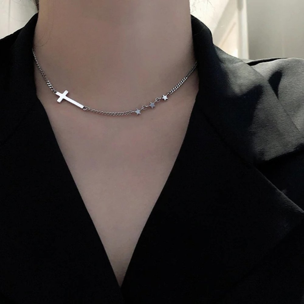 *NEW 925 Sterling Silver Cross Chain Necklace - Picture 4 of 9
